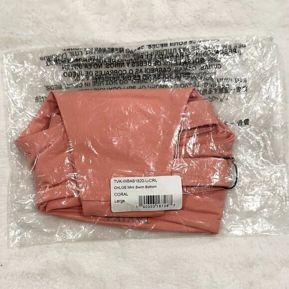 NWT Tavik Chloe Mini Cutout Swim Bottom in Coral - Large - Picture 4 of 10